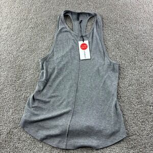 VIM MIA Serenity Racer Tank Top Sleeveless Shirt Yoga Gray Size Med Active NWT